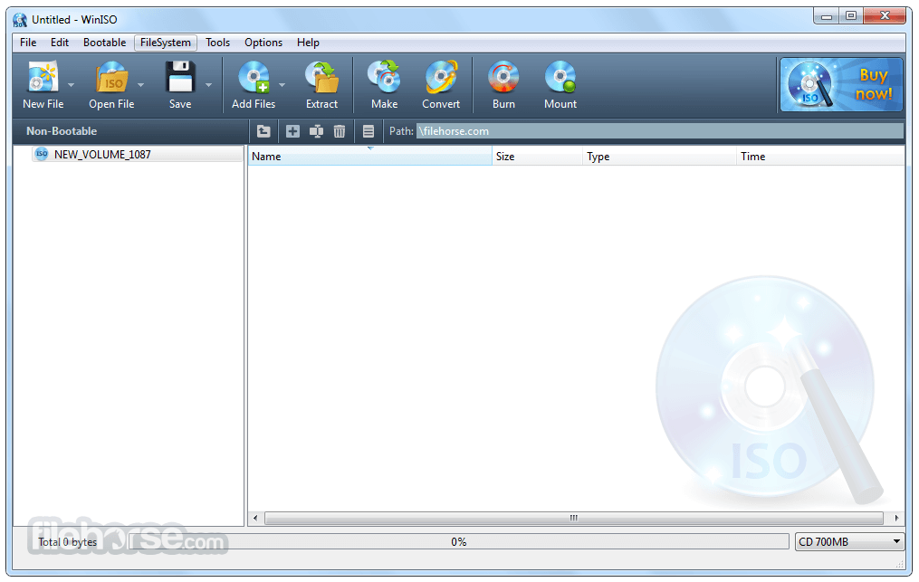 crear y extraer un archivo ISO con WinRAR