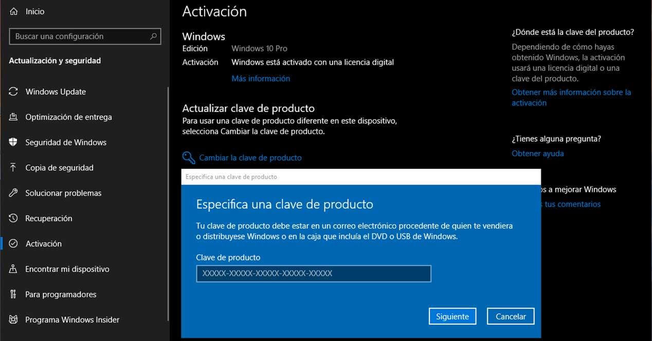 instalar Windows 10 con claves genéricas